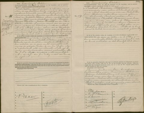 Huwelijk, Den Helder 26-10-1910